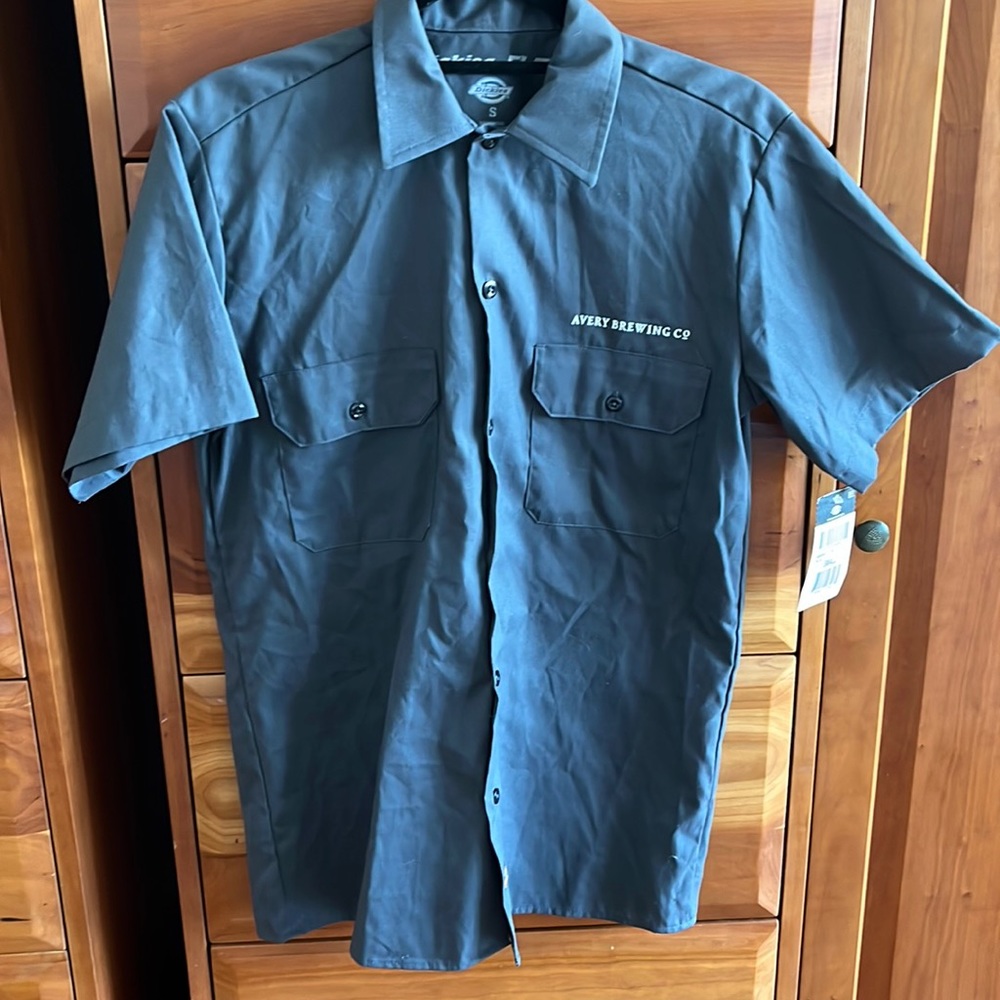 NWT Dickies flex twill work shirt slate gray men’s small